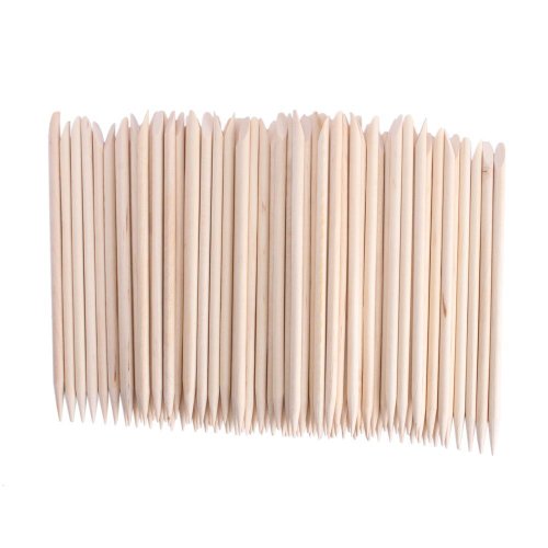 Beauticom USA Base Bulk Cuticle Wood Stick Pusher Manicure 4.5" in Length (1,000 Pieces)