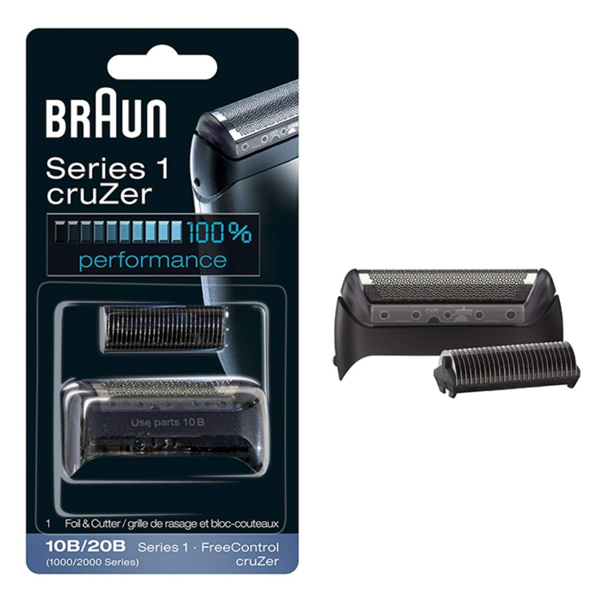 Braun Replacement Foil & Cutter - 10B, Series 1,FreeControl - 1000 Series