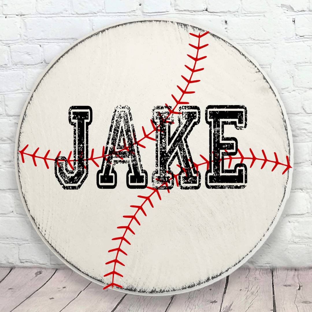 Baseball personalized wall decor