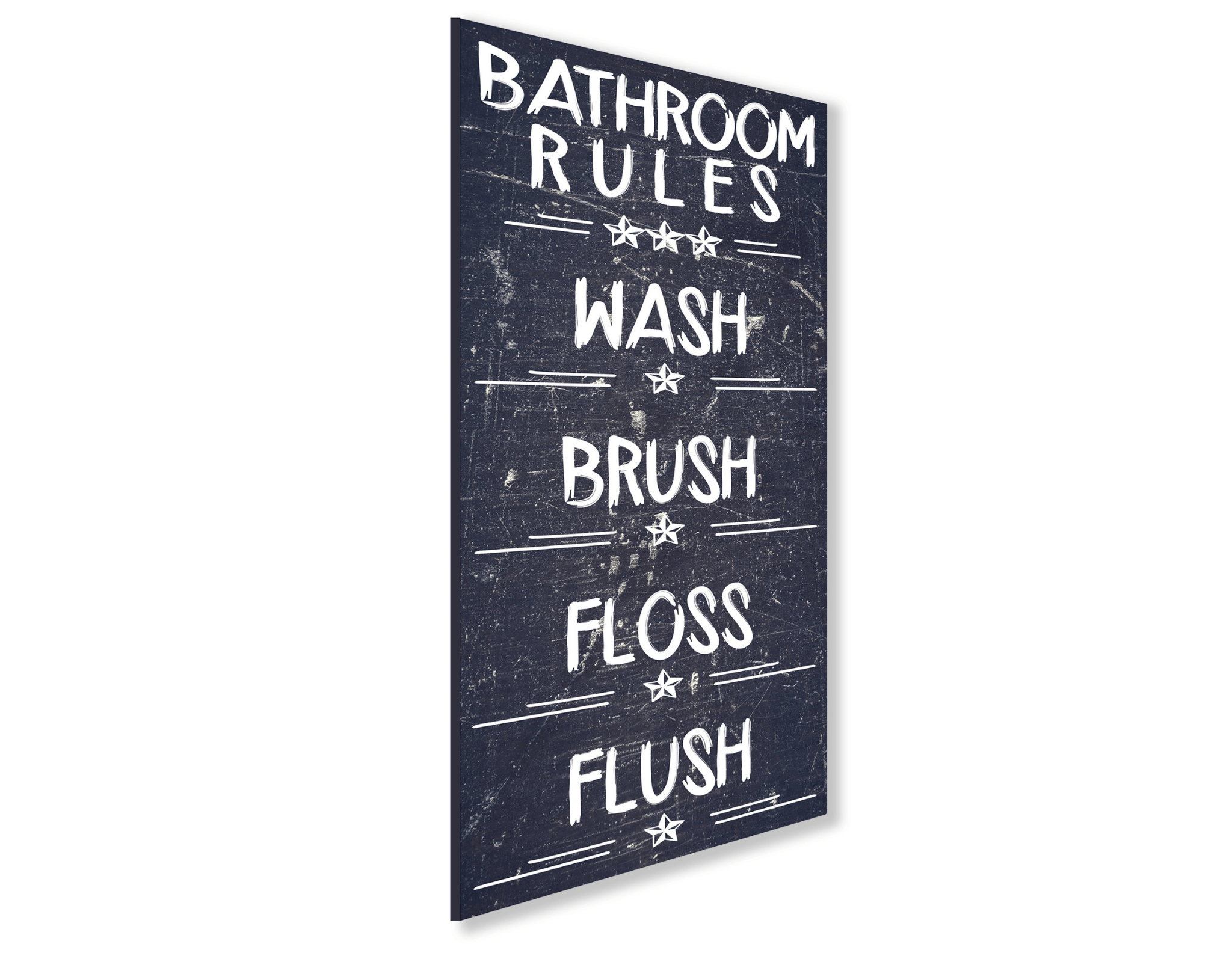 Bathroom Rules Wall Sign