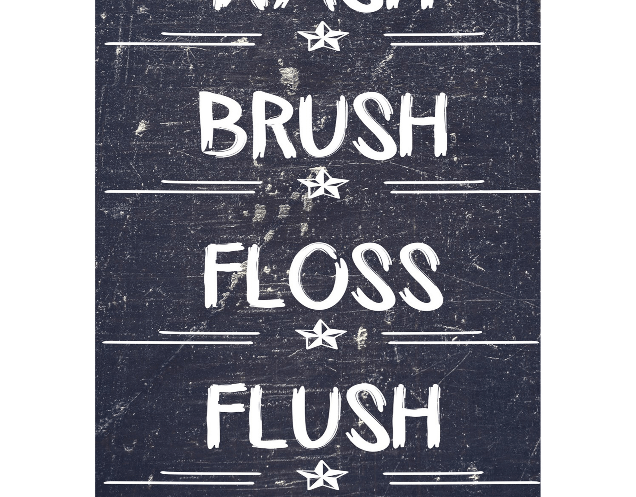 Bathroom Rules Wall Sign