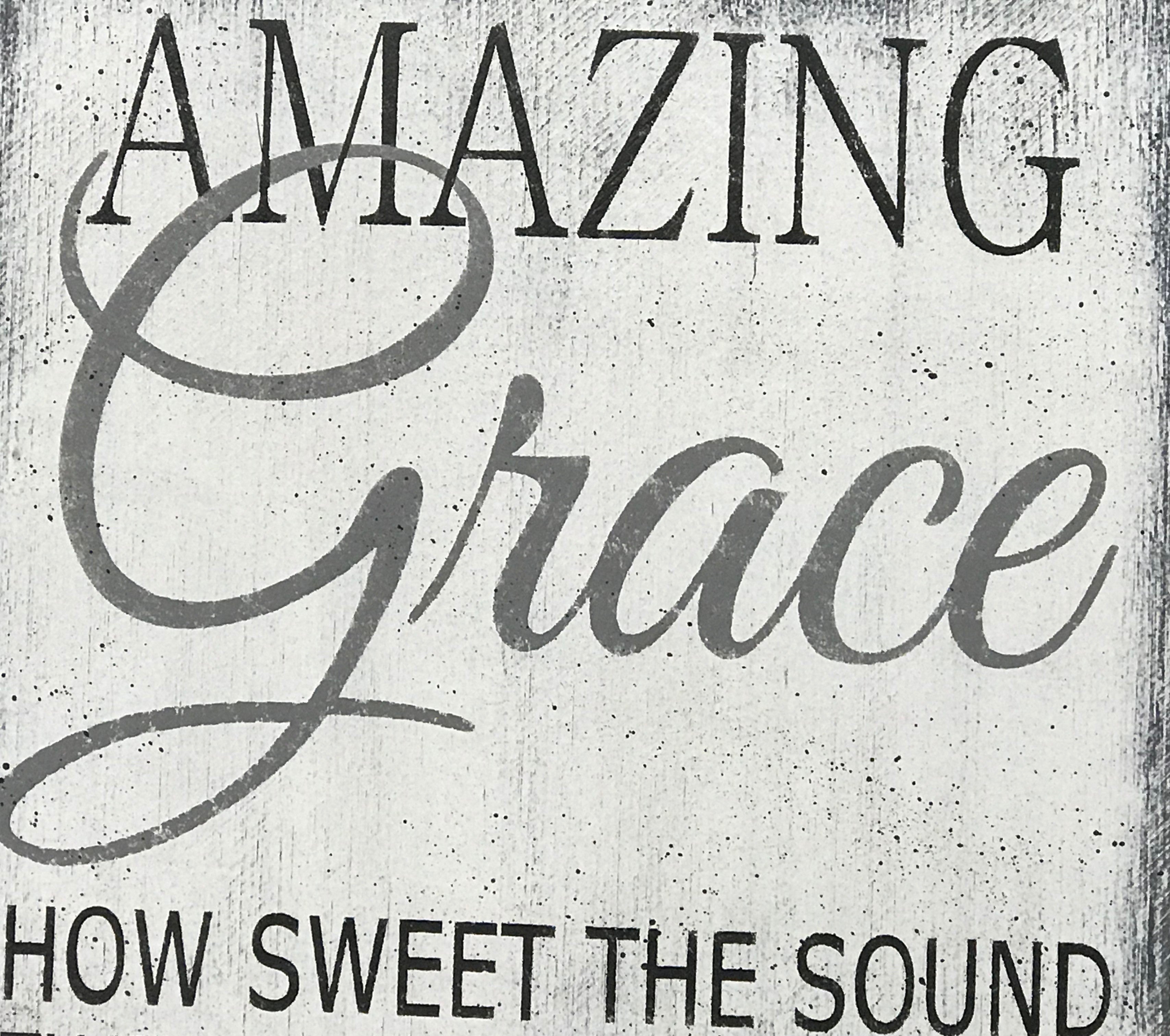 Amazing Grace Wood Sign Set