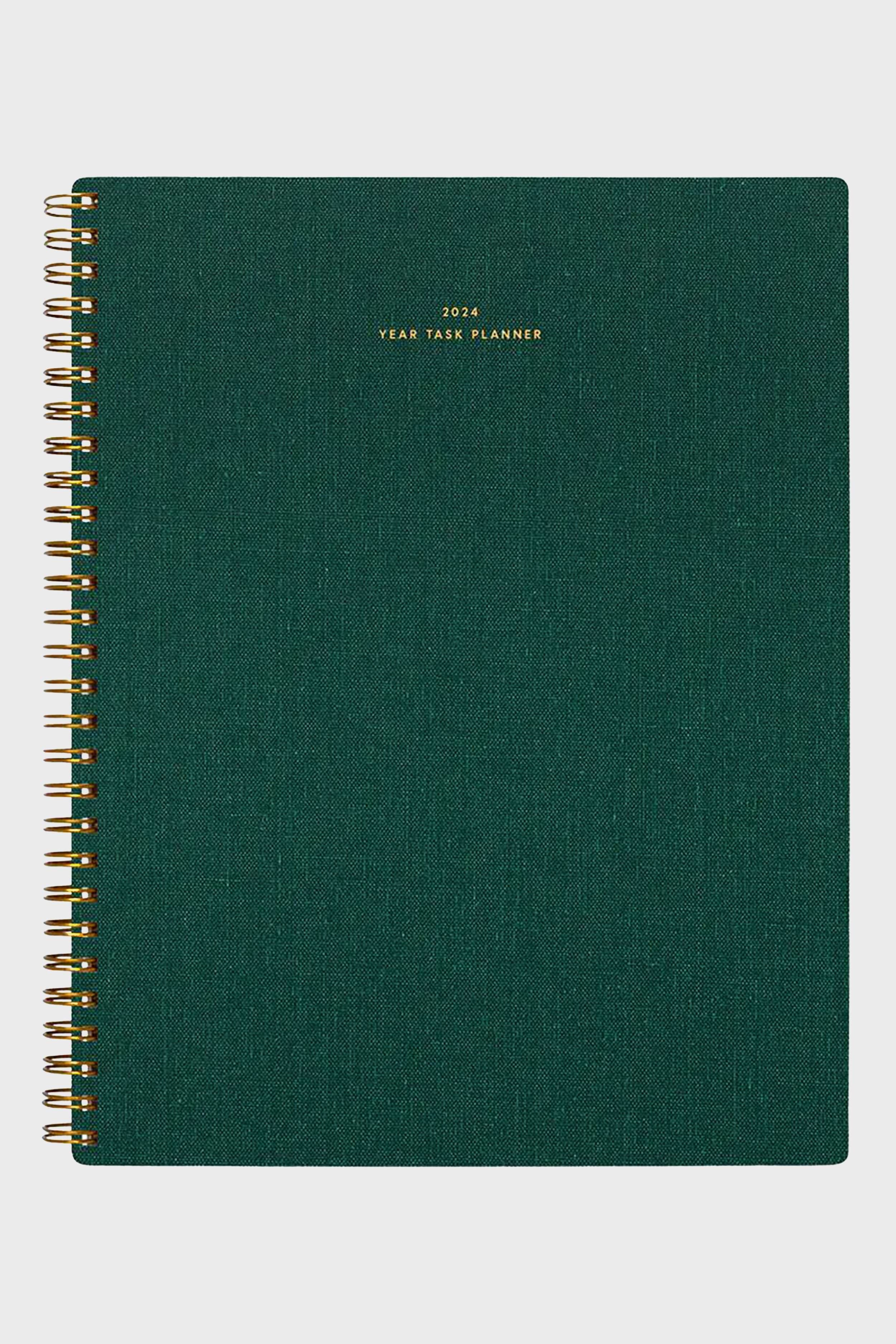 2024 Hunter Green Yearly Task Planner
