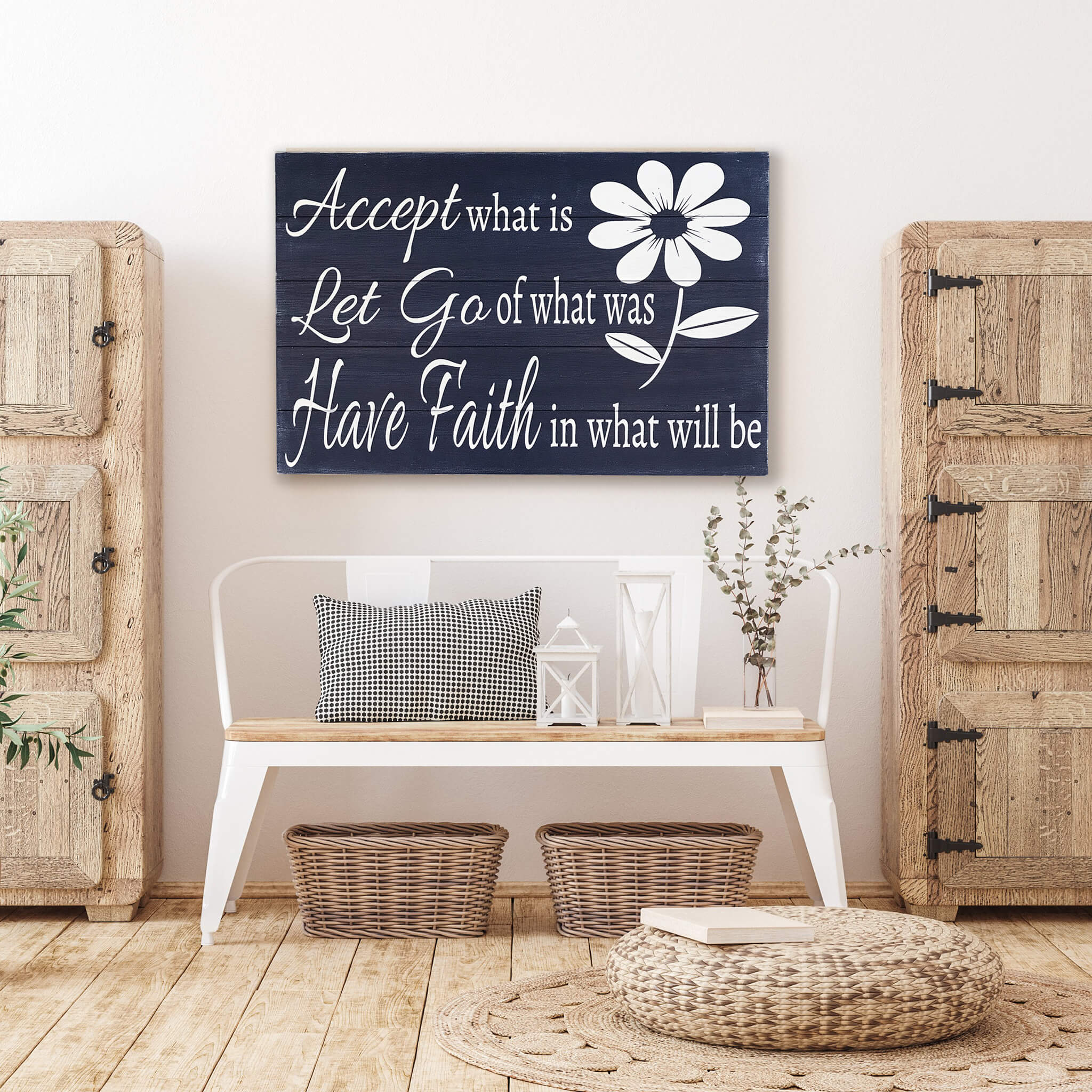 Accept What Is Let Go of What Was Wall Art