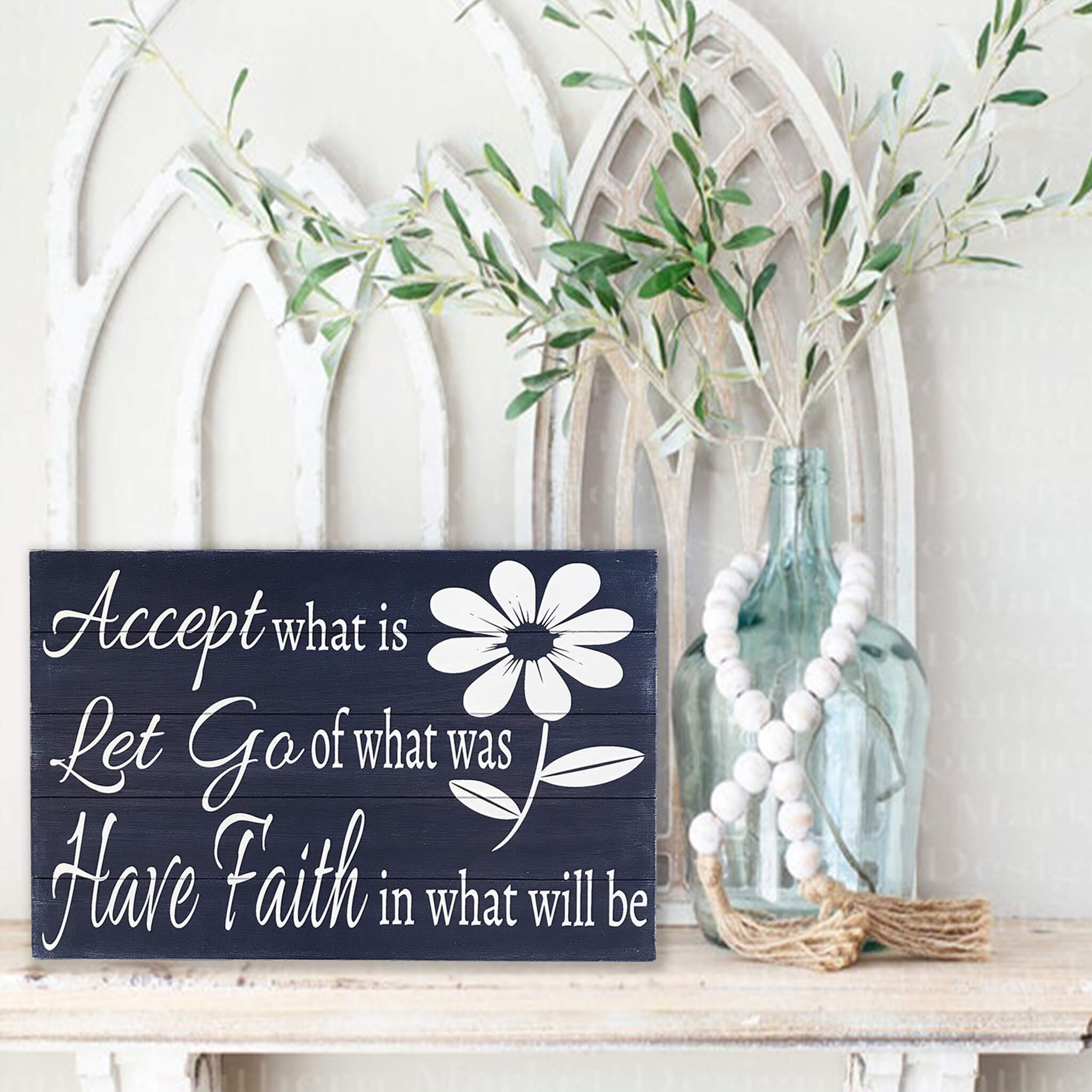 Accept What Is Let Go of What Was Wall Art